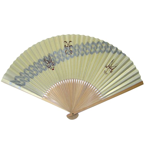扇子袋セット「歌舞伎（ベージュ）」