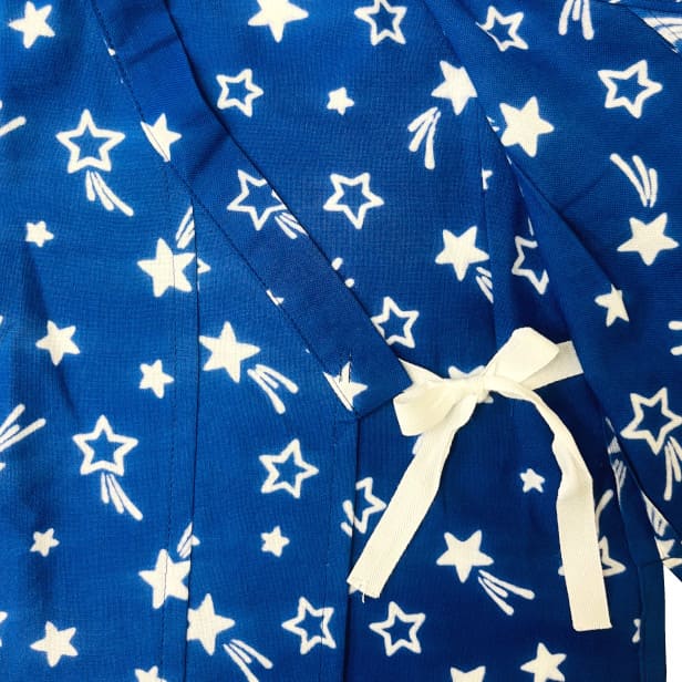 手ぬぐい赤ちゃん甚平「星」