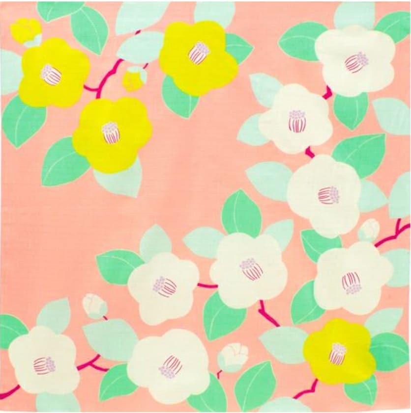 風呂敷 「ひめむすび つばき （サーモンピンク）」