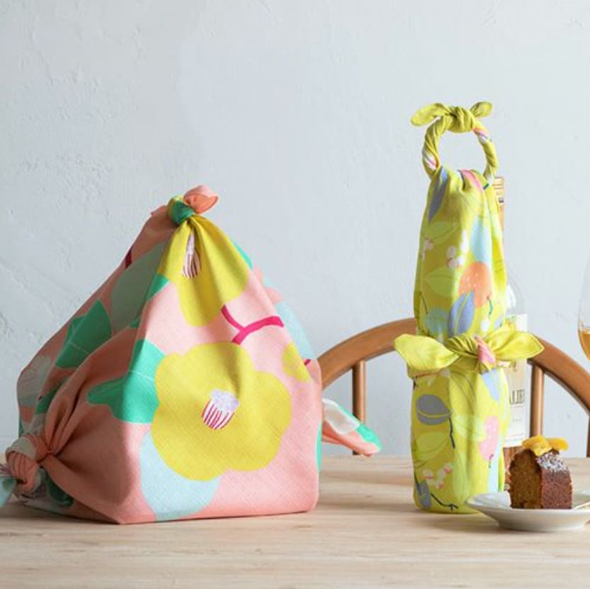 風呂敷 「ひめむすび つばき （サーモンピンク）」