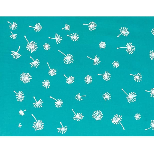 手ぬぐいハンカチ 「わたげ（緑）」