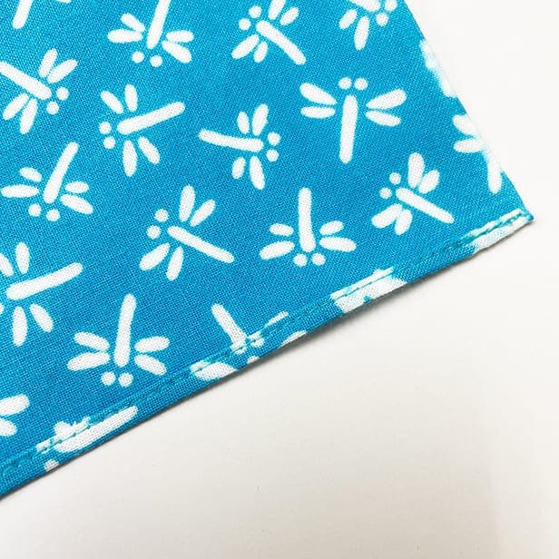 手ぬぐいハンカチ 「トンボ(青)」