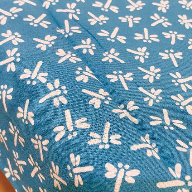 手ぬぐいハンカチ 「トンボ(青)」