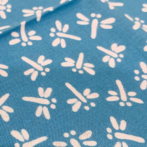 手ぬぐいハンカチ 「トンボ(青)」