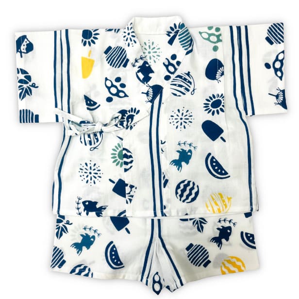 手ぬぐい赤ちゃん甚平「夏の思い出」