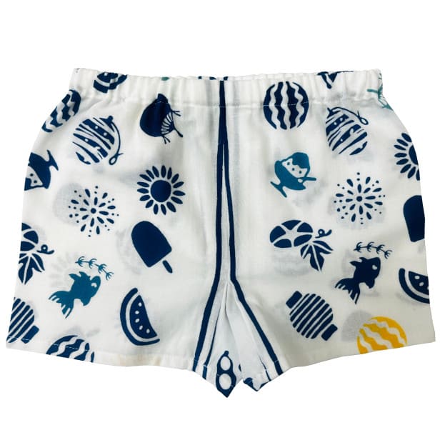 手ぬぐい赤ちゃん甚平「夏の思い出」