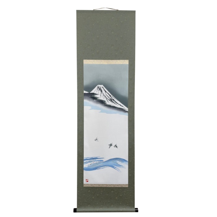 手ぬぐい掛け軸「琳派・富士」