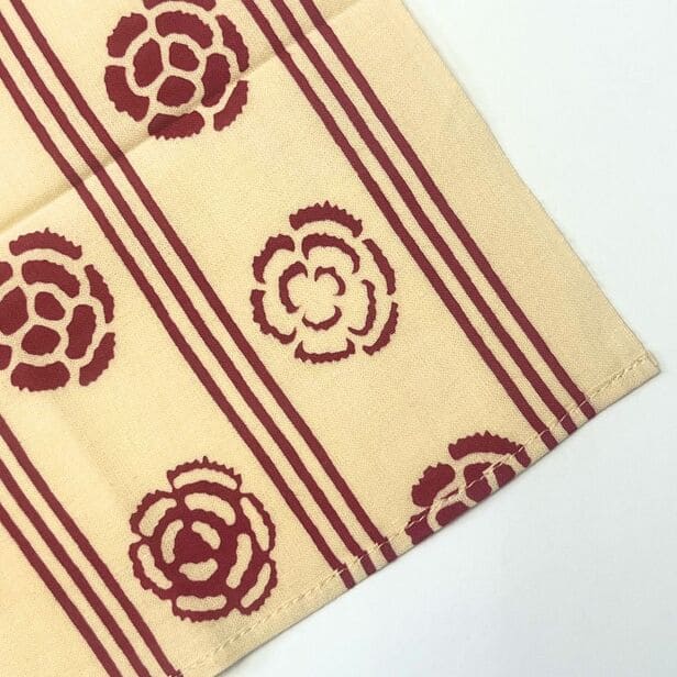 手ぬぐいハンカチ 「カーネーション」