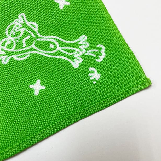 手ぬぐいハンカチ 「カエル」