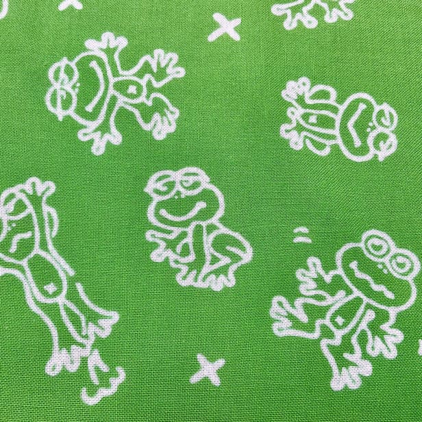 手ぬぐいハンカチ 「カエル」