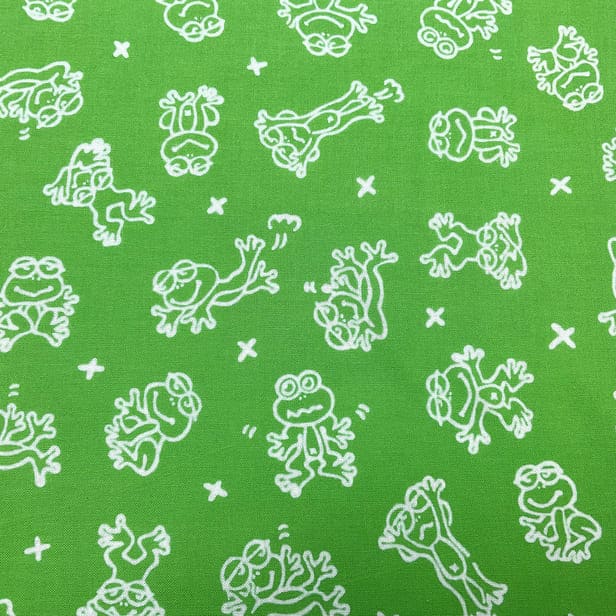 手ぬぐいハンカチ 「カエル」