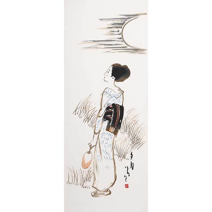 手ぬぐい 「夕月」