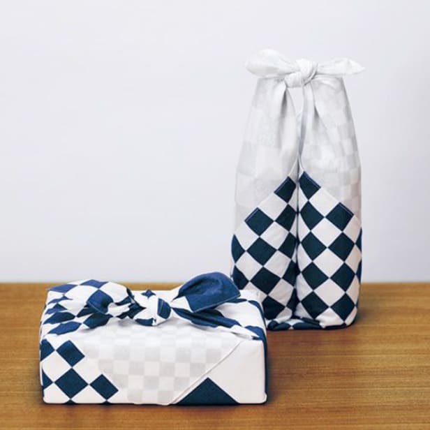 風呂敷 「ハレ包み 市松(紺)」