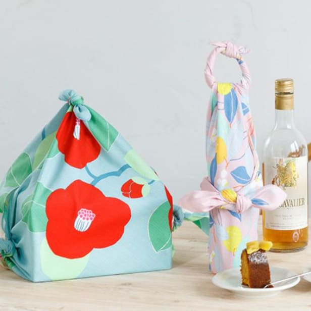 風呂敷 「ひめむすび つばき （ターコイズ）」