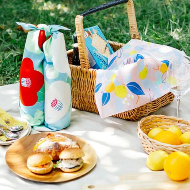 風呂敷 「ひめむすび つばき （ターコイズ）」