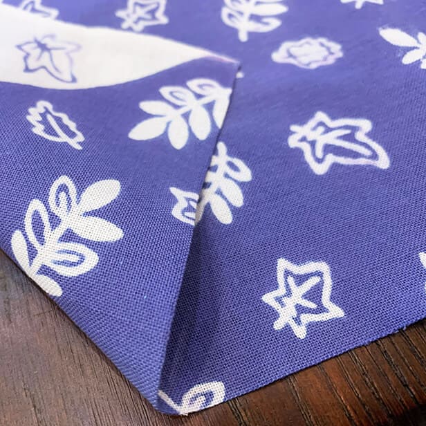 手ぬぐい 「葉っぱ(紫)」