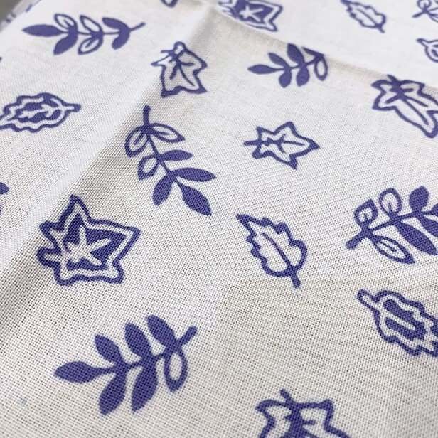 手ぬぐい 「葉っぱ(紫)」