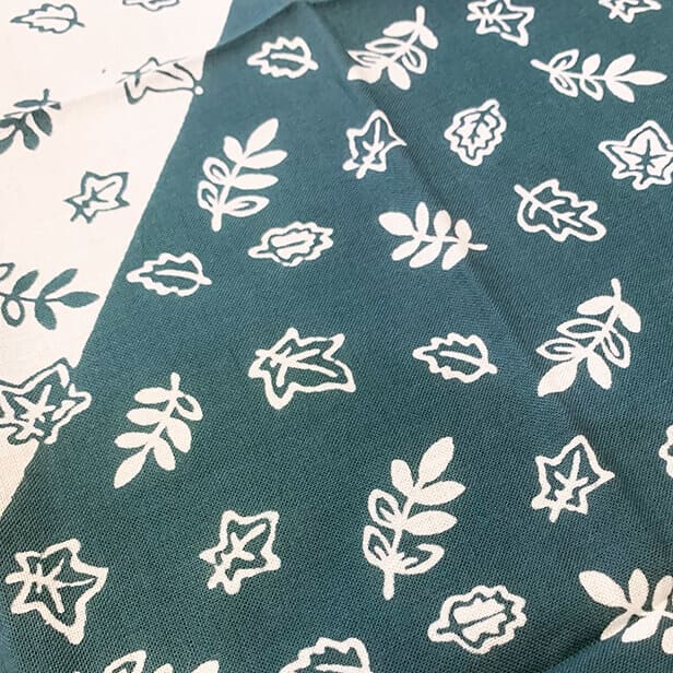 手ぬぐい 「葉っぱ（緑）」