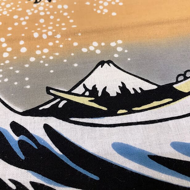 ミャクミャク 北斎 手ぬぐい　神奈川沖浪裏 大阪万博 expo 2025 ミャクミャク 葛飾北斎 手ぬぐい 神奈川沖浪