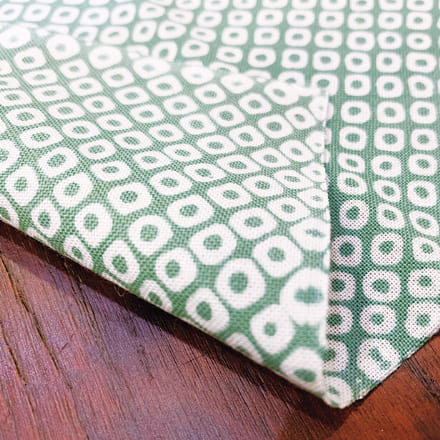 手ぬぐい 「疋田(緑・柳染)」