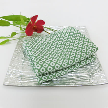 手ぬぐい 「疋田(緑・柳染)」