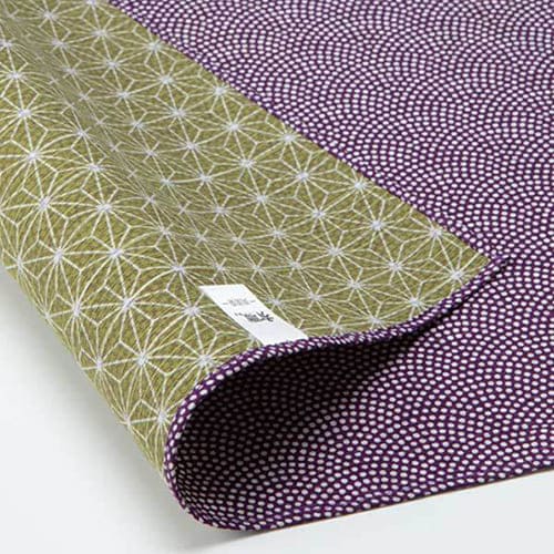 シャンタンチーフ 「鮫/麻の葉(紫)」