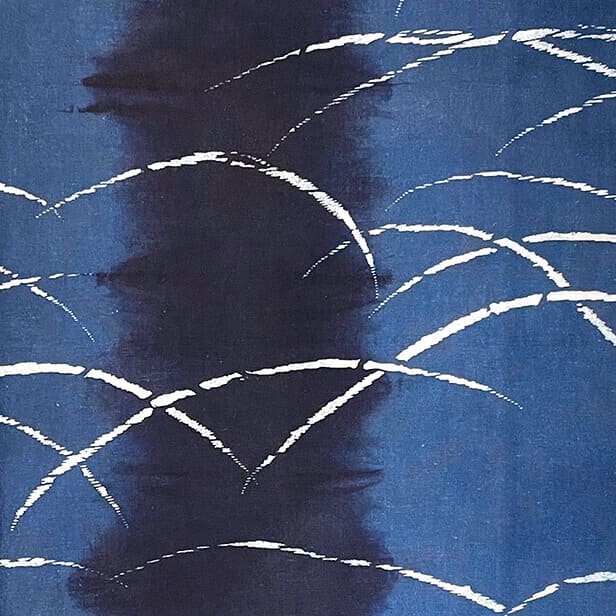 【阿波徳島】 藍染め手ぬぐい「露芝」