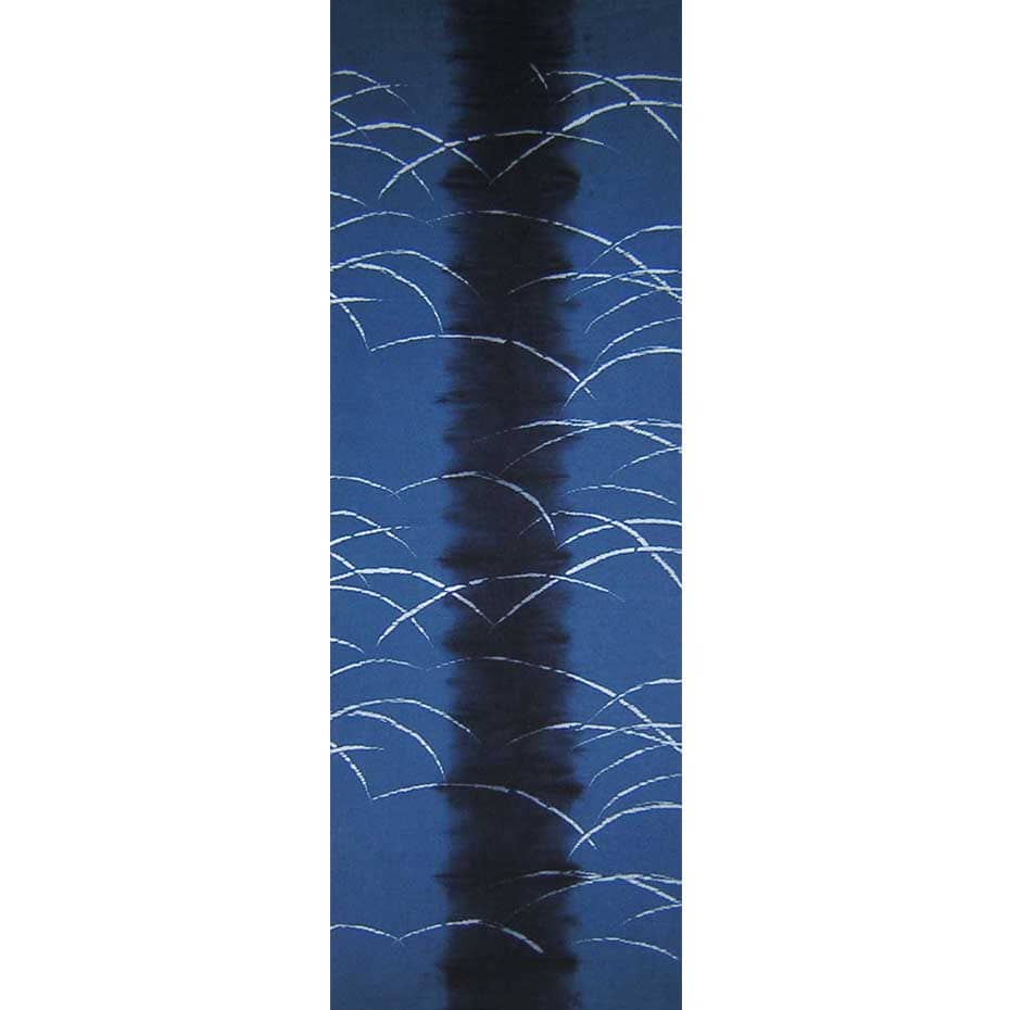 【阿波徳島】 藍染め手ぬぐい「露芝」