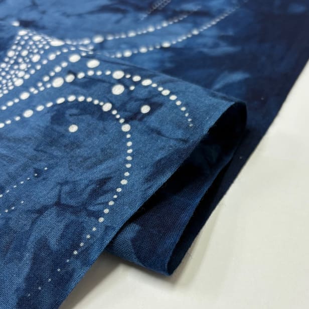 【阿波徳島】 藍染め手ぬぐい「噴水」