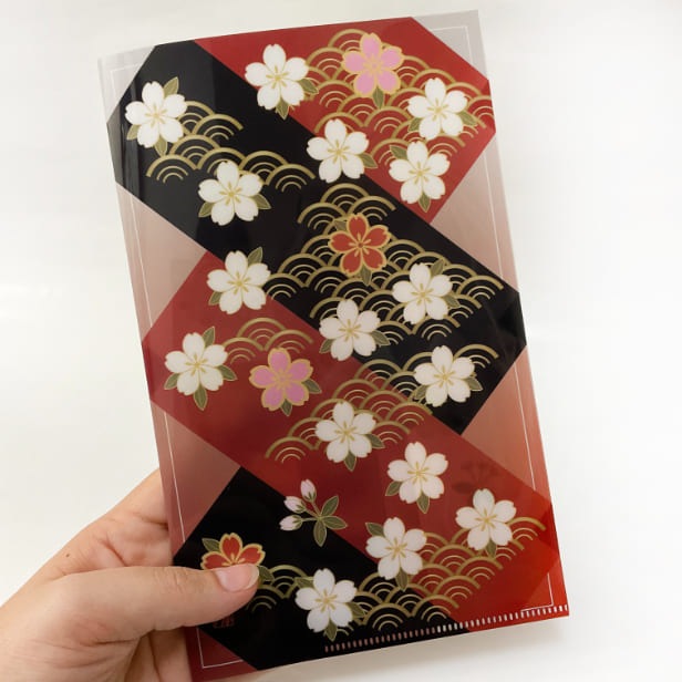 ミニクリアファイル「着物柄」