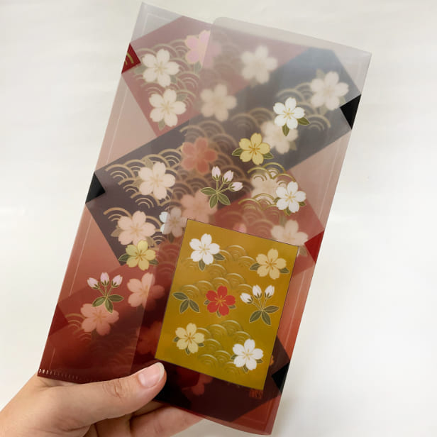 ミニクリアファイル「着物柄」