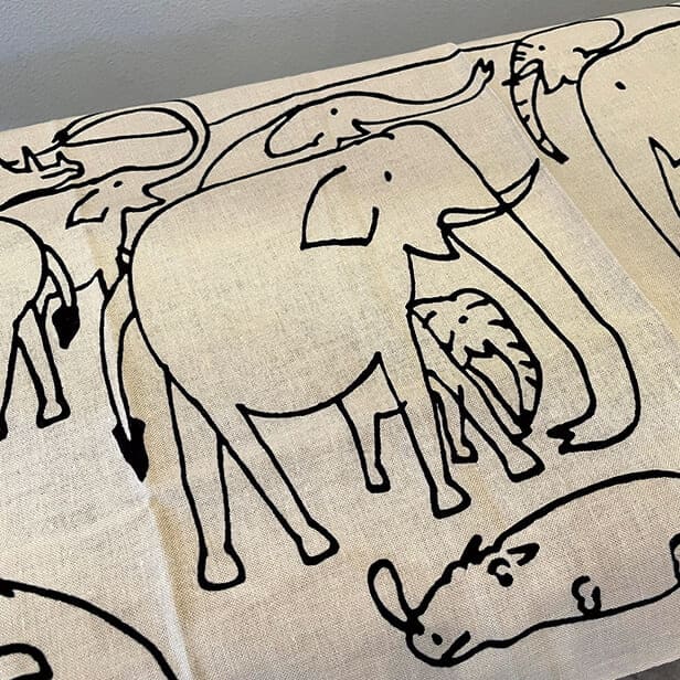 手ぬぐい 「ゾウ」