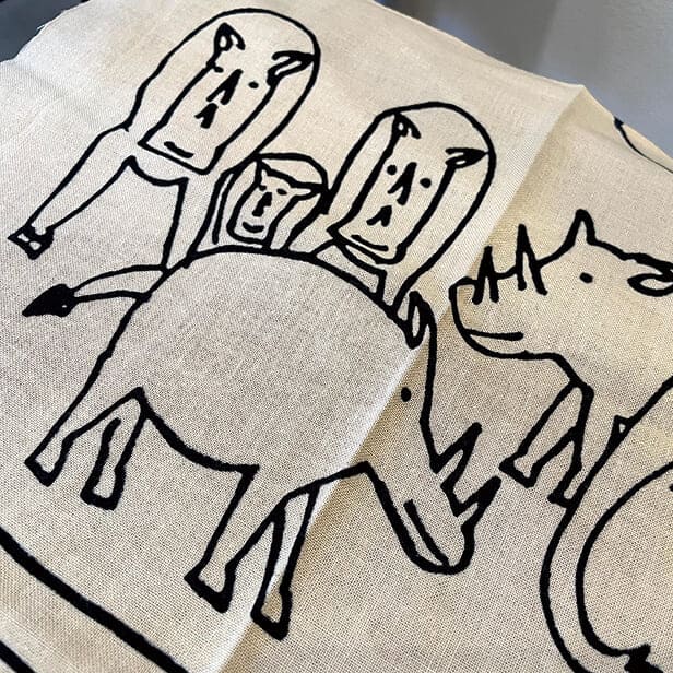 手ぬぐい 「ゾウ」