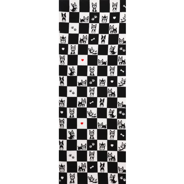 手ぬぐい「イヌ市松」