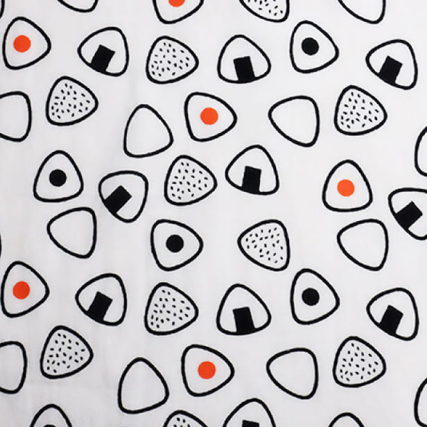 手ぬぐいハンカチ 「おむすび」