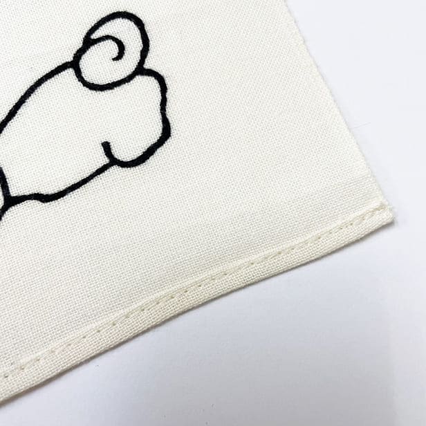 手ぬぐいハンカチ 「愛犬たち(A)(B)」