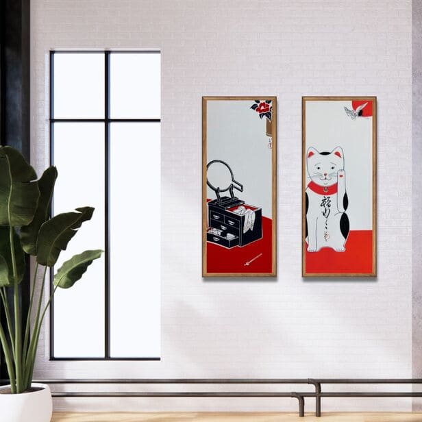 手ぬぐい 「鏡台」