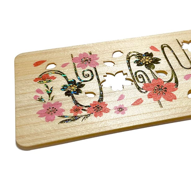 木のしおり（箔押し）「桜」