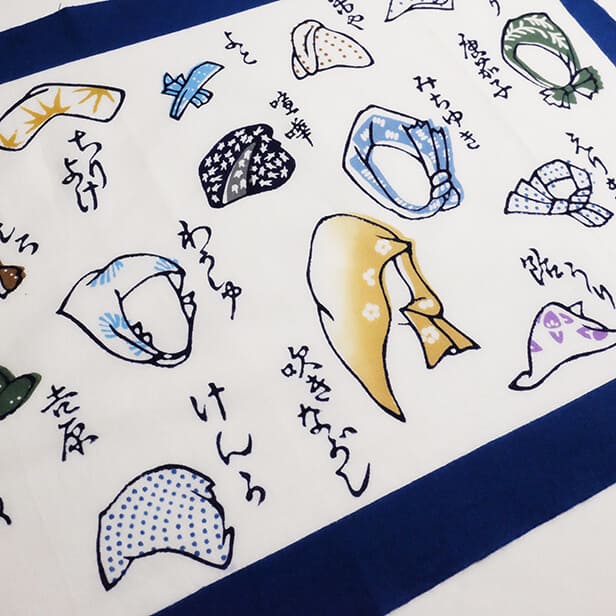 手ぬぐい「手拭い被り」｜麻布十番麻の葉オンラインショップ