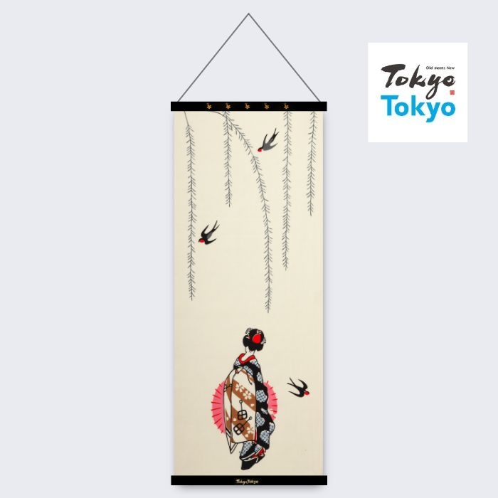 【Tokyo Tokyo選定】アートフレームと絵てぬぐい「舞妓さん」