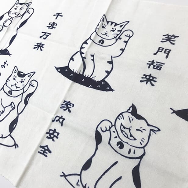 福招き猫◆手拭い◆12点 福招き猫手拭い | 増上寺オンラインストア