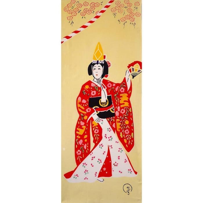 手ぬぐい「娘道成寺」｜麻布十番麻の葉オンラインショップ