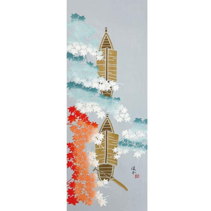 手ぬぐい 「屋形舟春秋」