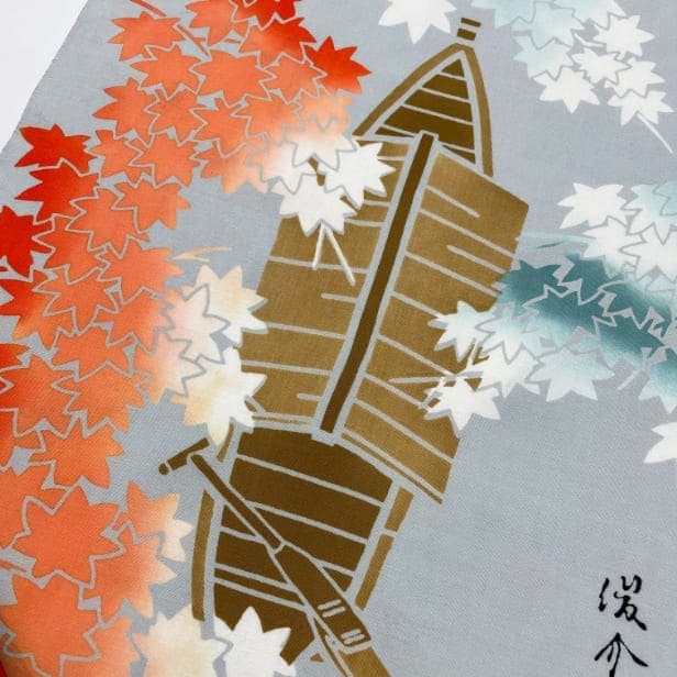 手ぬぐい 「屋形舟春秋」