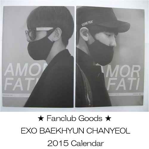 Fanclub Goods - EXO BAEKHYUN CHANYEOL 2015 Calendar (HI CUPID)