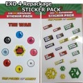 ڥ쥢ƥEXO STICKER PACK 4th ALBUM Repackage SUM