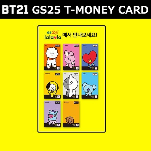 予約】防弾少年団(BTS) T Money Card「BTS × GS25」