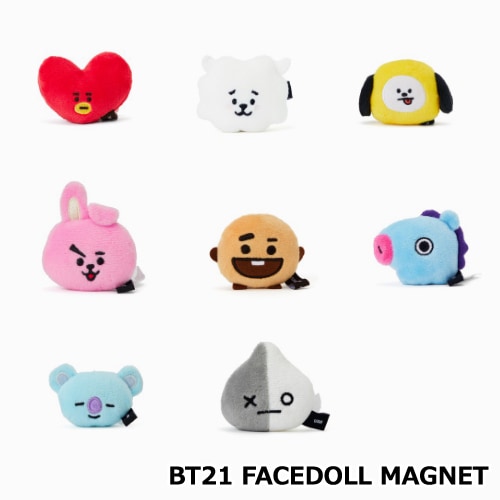 BT21 FACEDOLL MAGNET��BTS �� LINEFRIENDS��