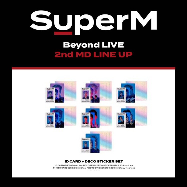 Super M Beyond Live IDカードセット マーク 予約】SuperM ID CARD+DECO STICKER SET「SuperM Beyond LIVE 2nd MD」