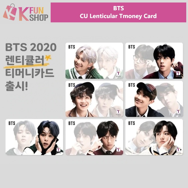 ھ̺١BTS Lenticular Tmoney Card ƾǯ CU CASHBEE CARD